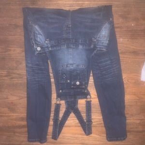 Skinny Jean overalls